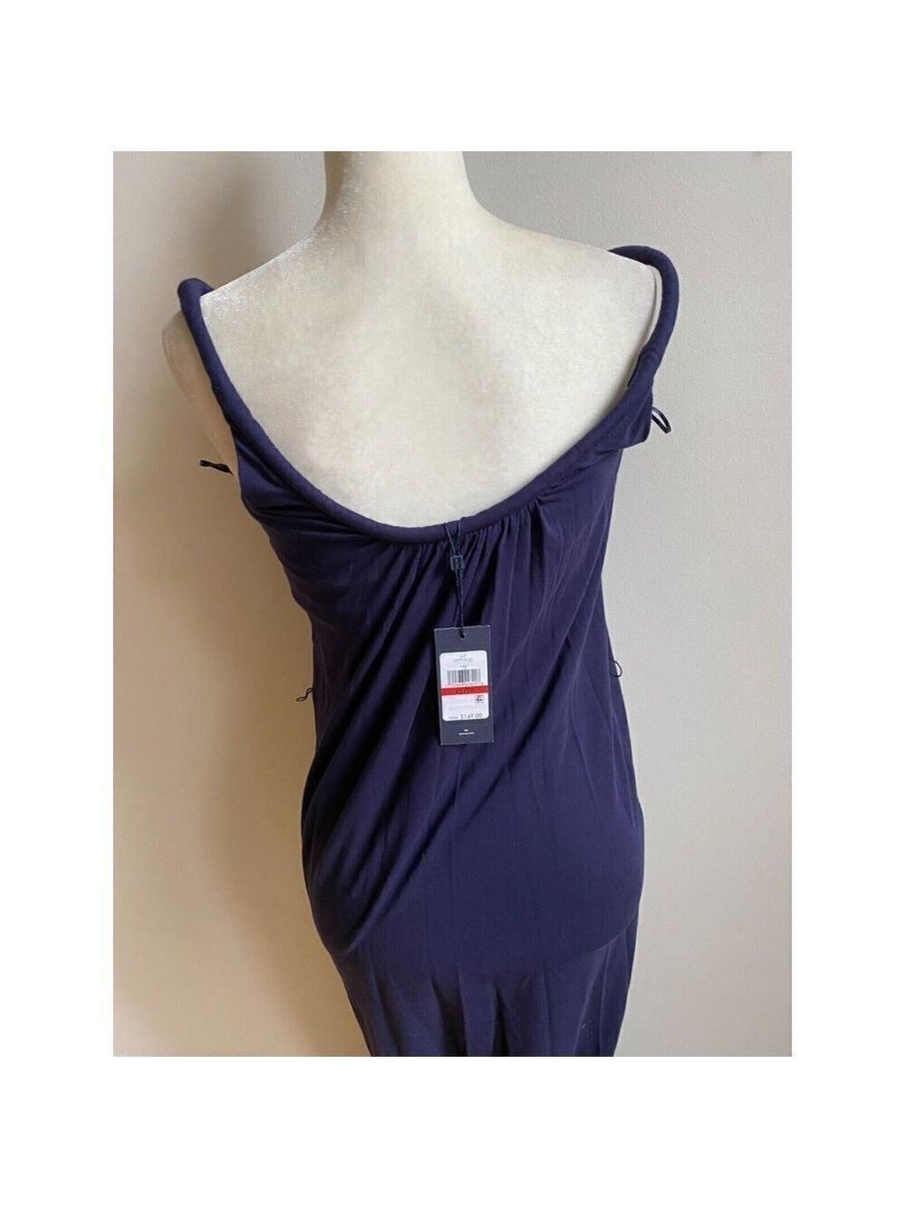 Tommy Hilfiger BNWT womens blue long maxi dress NEW sz xsmall - Picture 4 of 7